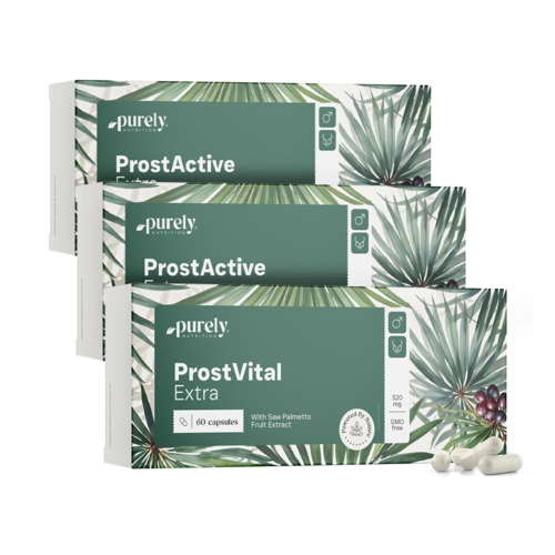 3x ProstVital Extra – con estratto di Saw palmetto 320 mg, totale 180 capsule