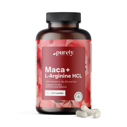 Maca 4000 mg + L-arginina HCL, 240 capsule