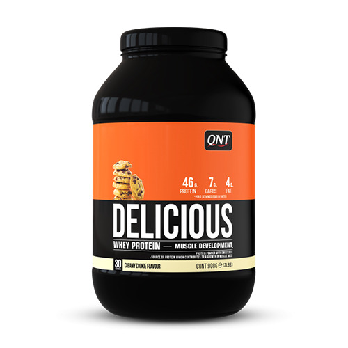 Delicious Whey proteine del siero di latte – biscotto, 908 g