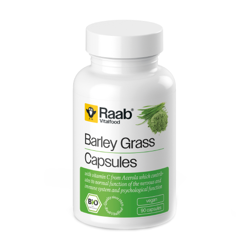 BIO Erba d'orzo + vitamina C, 90 capsule