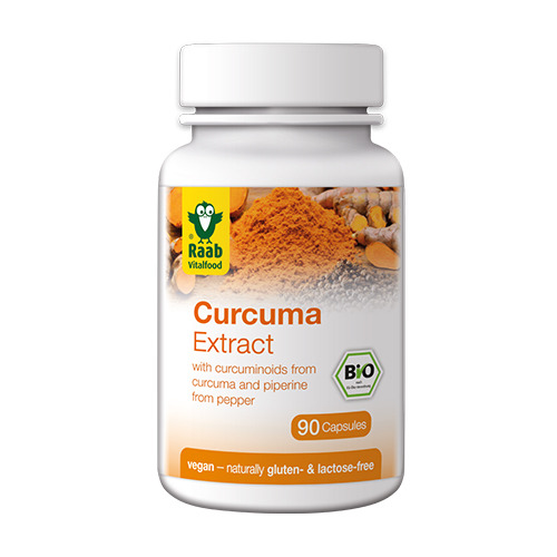 BIO Estratto di curcuma + piperina, 90 capsule