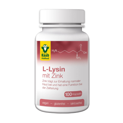L-lisina + zinco, 100 capsule