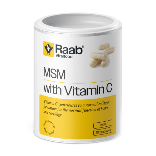 MSM + vitamina C, 200 capsule