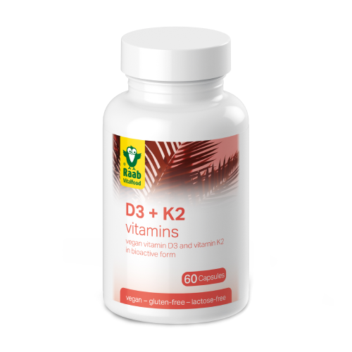 Vitamina D3 + K2 vegana, 60 capsule