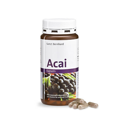 Bacche di acai 500 mg, 180 capsule