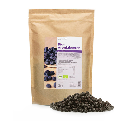 BIO bacche di Aronia - secche, 500 g