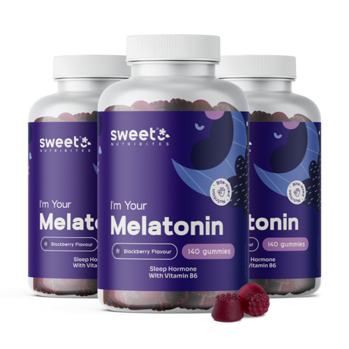 3x Melatonina 1 mg, totale 420 caramelle gommose