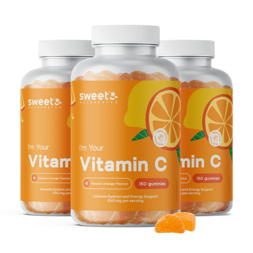 3x Vitamina C 240 mg, totale 450 caramelle gommose