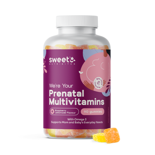 Multivitamine prenatali + omega-3, 90 caramelle gommose