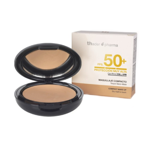 Fondotinta compatto con SPF 50 – gold, 15 ml