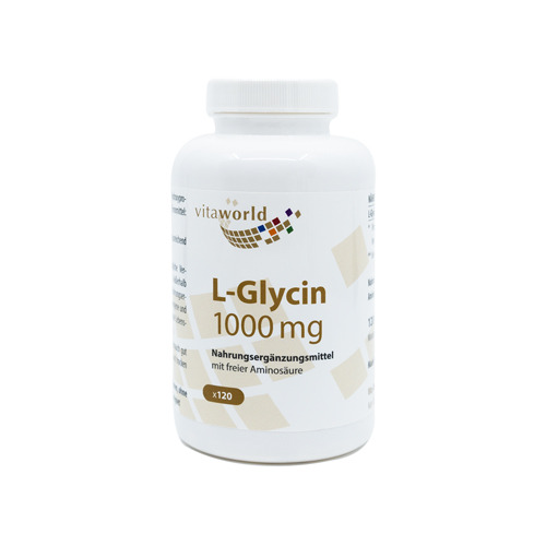 L-glicina 1000 mg, 120 capsule