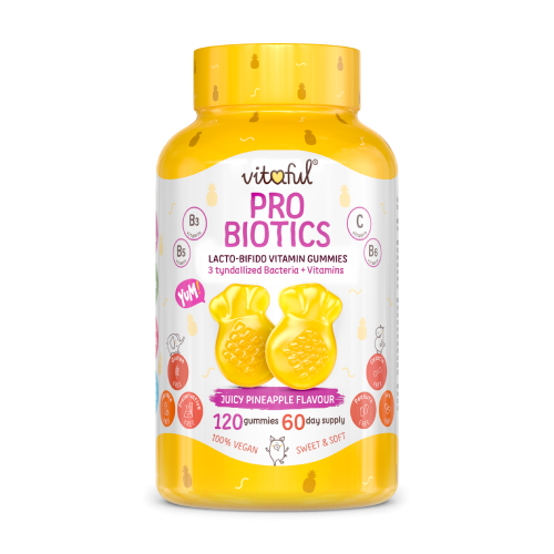 PRO BIOTICS – Colture microbiologiche con vitamine, 120 caramelle gommose