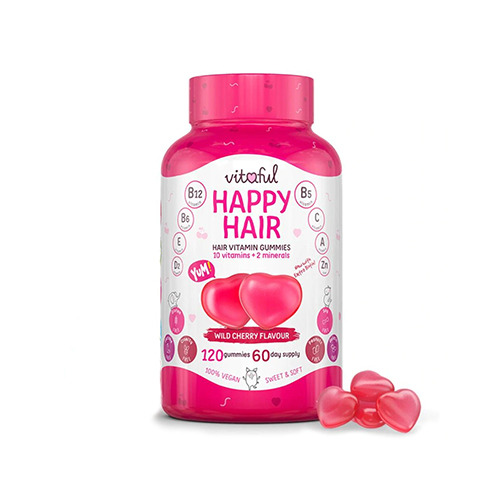 Happy Hair vitamine per capelli, 120 caramelle gommose