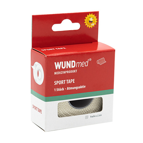Cerotto taping sportivo, 8m x 2,5cm, 1 pezzo