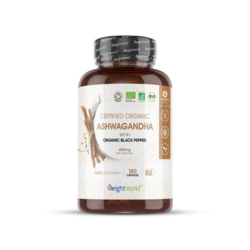 BIO Ashwagandha con pepe nero 600 mg, 180 capsule
