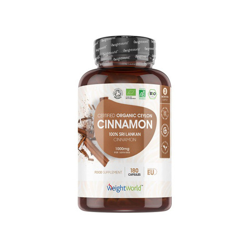 Cannella di Ceylon BIO 1000 mg, 180 capsule