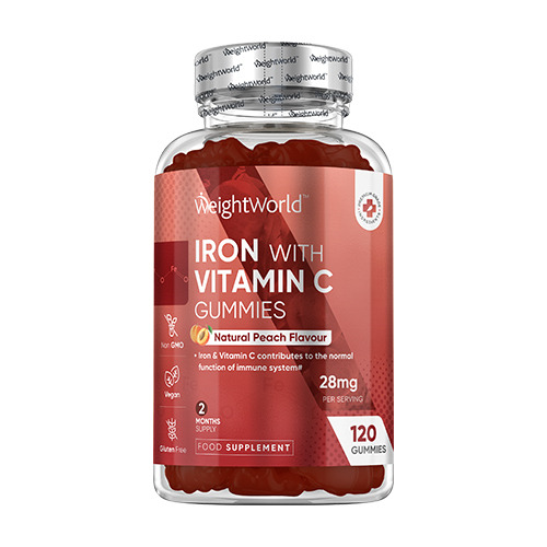 Ferro con vitamina C, 120 caramelle gommose