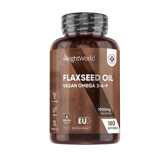 Olio di lino 1000 mg, 180 capsule morbide