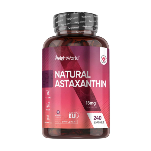 Astaxantina naturale 18 mg, 240 capsule molli