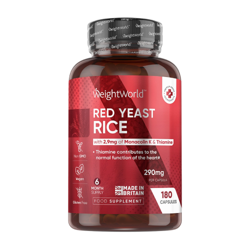 Riso rosso fermentato 290 mg, 180 capsule