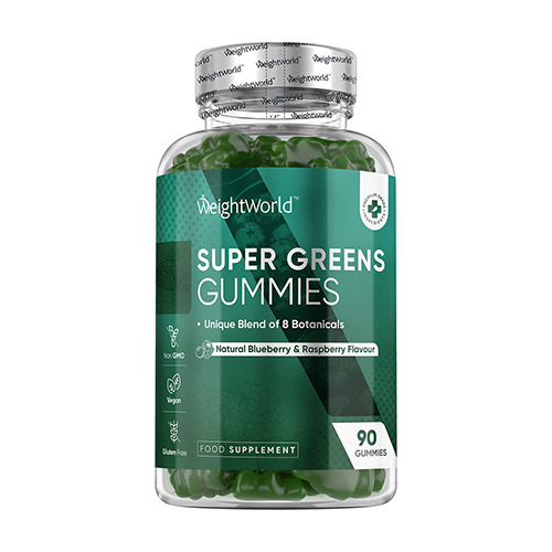 Super Greens – gommose vegane, 90 caramelle gommose