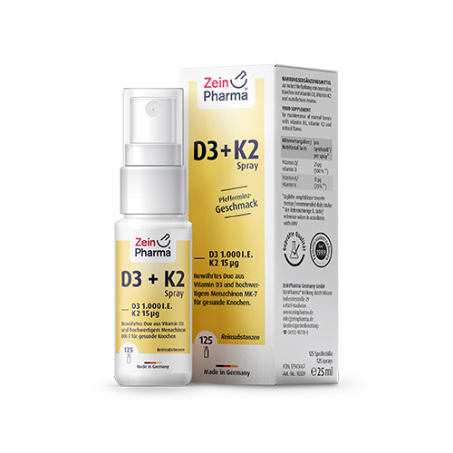Vitamine D3 + K2 vegane – in spray, 25 ml